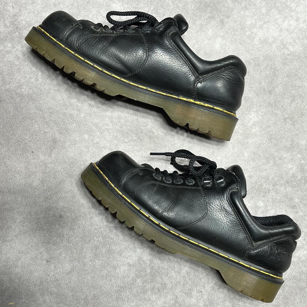 Vintage Dr. Martens Shoes Mens 11 Black Leather 10940 Grizzly Chunky Lug Sole